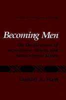 Becoming men : the development of aspirations, values, and adaptational styles /