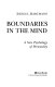 Boundaries in the mind : a new psychology of personality /