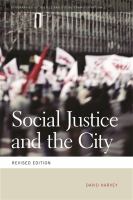 Social Justice and the City (Revised Edition).