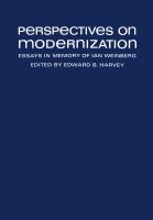 Perspectives on modernization : essays in memory of Ian Weinberg /