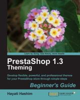 PrestaShop 1.3 Theming – Beginner’s Guide.