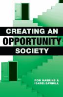 Creating an Opportunity Society.