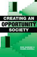Creating an opportunity society /