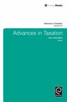Advances in Taxation.