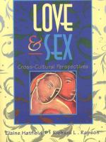 Love and sex : cross-cultural perspectives /