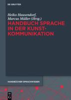 Handbuch Sprache in der Kunstkommunikation.