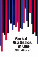 Social statistics in use /