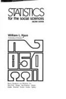 Statistics for the social sciences /