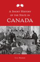 A short history of the state in Canada /