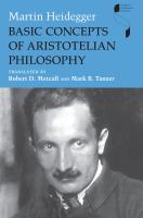 Basic concepts of Aristotelian philosophy