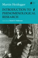 Introduction to phenomenological research /