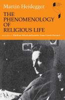 The phenomenology of religious life /