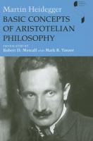 Basic concepts of Aristotelian philosophy /