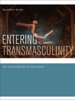 Entering transmasculinity the inevitability of discourse /