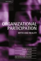 Organizational Participation : Myth and Reality.