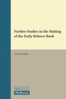 Further studies in the making of the early Hebrew book