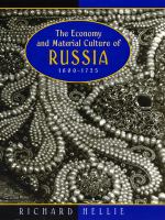 The economy and material culture of Russia, 1600-1725 /