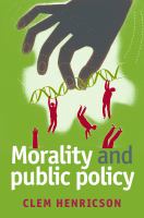 Morality and public policy /