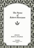 The poems of Robert Henryson /