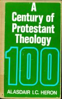 A century of Protestant theology /