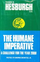 The humane imperative : a challenge for the year 2000 /