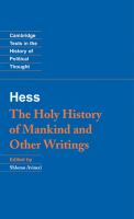 The holy history of mankind and other writings /