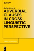 Adverbial clauses in cross-linguistic perspective