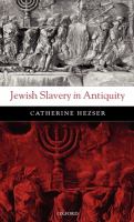 Jewish slavery in antiquity /