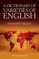 A Dictionary of Varieties of English.