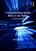 Communicating health risks to the public a global perspective /