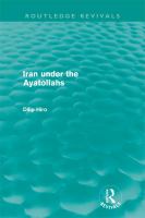Iran under the Ayatollahs (Routledge Revivals).
