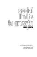 Social limits to growth /