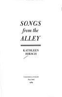 Songs from the alley /