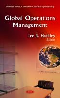 Global Operations Management.