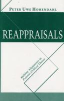 Reappraisals shifting alignments in postwar critical theory /