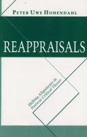 Reappraisals : shifting alignments in postwar critical theory /