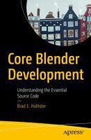 Core Blender Development Understanding the Essential Source Code /