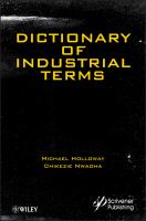 Dictionary of industrial terms