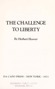 The challenge to liberty.