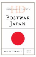 Historical dictionary of postwar japan