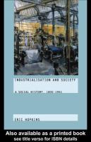 Industrialisation and society a social history, 1830-1951 /