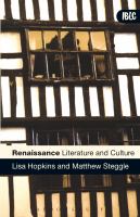 Renaissance Literature and Culture.