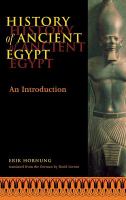 History of ancient Egypt : an introduction /