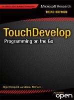 TouchDevelop programming on the go /