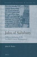 John of Salisbury military authority of the twelfth-century Renaissance /