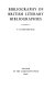 Bibliography of British literary bibliographies /