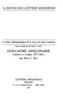 Guillaume Apollinaire : œuvres et critique 1977-1981 /