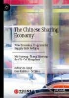 The Chinese Sharing Economy New Economy Program for Supply-Side Reform /