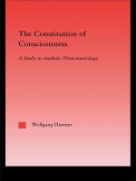 The Constitution of Consciousness : A Study in Analytic Phenomenology.