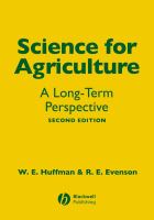 Science for agriculture a long-term perspective /